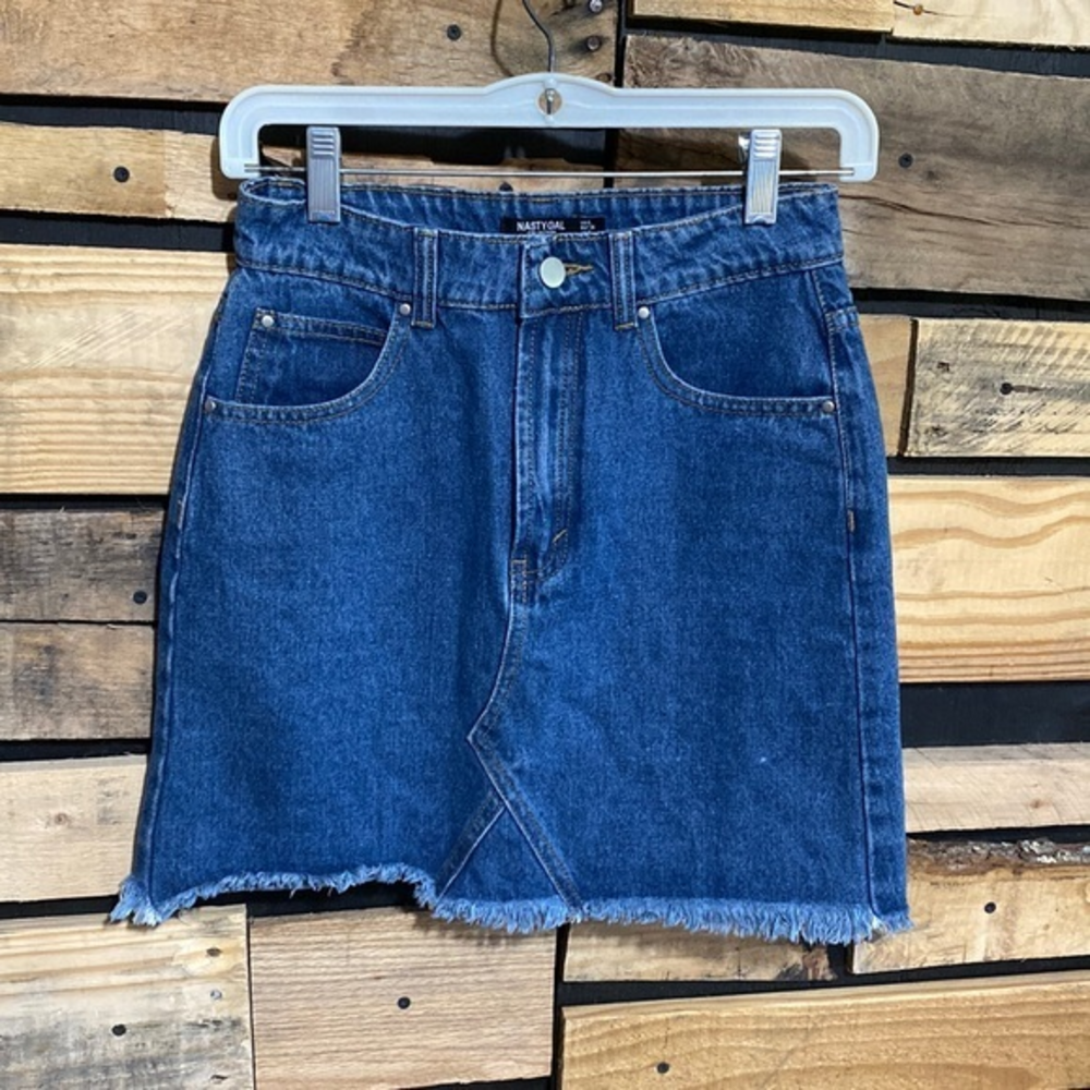 Nasty Gal‎ Vintage Look Denim Skirt Size 4